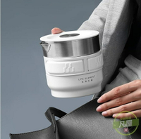 電熱水杯 旅行折疊水壺家用便攜式燒水壺旅游電熱小型保溫一體水杯