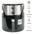 Nồi chiên không dầu Perfect PF-335, 5 lít, màu đen bạc inox
