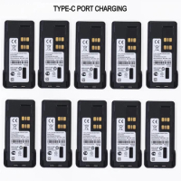 10Packs 7.4V 3000mAh Non-Imp-res Lithium Battery TYPE-C for Motorola XIR P8668 8608 8668i GP328D for PMNN4409 PMNN4448 PMNN4493