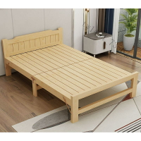 免運 折疊床加厚加固實木折疊單人床超厚硬板午休床家用租房成人實木床