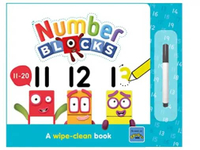 Children Book - NUMBERBLOCKS 11 TO 20 A WIPECLEAN BOOK - 9781802630244