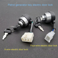 4/6 Wire Way Gasoline Generator Ignition Start Key Lock Combination Switch For 2-3KW 168F and 5-8kw 188F Generator Accessories