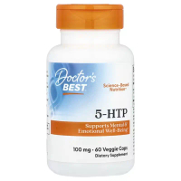 【ข้อเสนอพิเศษ】EXP:08/27 พร้อมส่ง Doctor's Best 5-HTP 100 mg 60 Veggie Caps จัดส่งที่รวดเร็ว