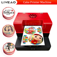 Sugar Printer Edible Ink Food Cake Sugar Sheet Printing Machine Edible Wax Paper Printer Cake Pattern Printer Diy Fancy Macarons