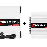 Taramps HD3000 (1-CH / 2-Ohms) + TS400x4 (4-CH / 2-Ohms) Module Amplifier + Monitor for Car Automotive Sound