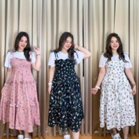 ALITA DRESS / DRESS SMOCKED / DRESS MOTIF BUNGA / DRESS MOTIF BUNGA BUSUI FRIENDLY