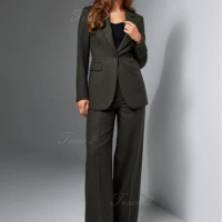 Tesco 2 Formal Women Suit Single Button Peak Lepal Suit Set Business Office Lady Two Piece Set Women Outfit 2023