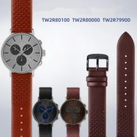 For Timex Men's Genuine Leather Watch Band TW2R80000 TW2R80100 TW2R79900 Series 20mm Men's Cattle Leather Watch Strap