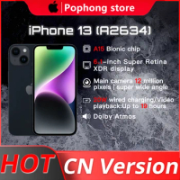 Original Apple iPhone 13 (A2634) 6.1" Super Retina XDROLED Screen 20W 128GB/256GB Dual Cameras iOS 3240mAh NFC New