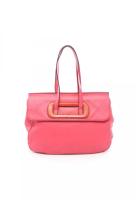 LOEWE Pre-Loved LOEWE Anagram Shoulder bag tote bag leather pink Pink red