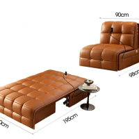 Electric sofa bed single modern fully automatic folding dual-purpose