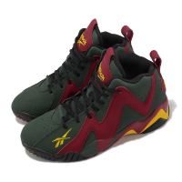 REEBOK 籃球鞋 Hurrikaze II 男鞋 綠 紅 黑 皮革 刺繡LOGO Shawn Kemp 運動鞋(100033880)