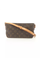 Louis Vuitton 二奢 Pre-loved Louis Vuitton Trotteur monogram Shoulder bag PVC leather Brown