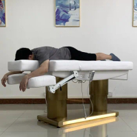 Electric Massage Table Bed Professional Beauty Chair Salon Eyebrow Eyelashes Medical Stretcher Foot Massager Poker Spa MRC-010