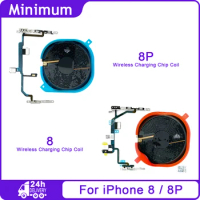 For iPhone 8 Plus 8Plus Wireless Charging Chip Coil &amp; Volume Switch Flex Cable Replacement Parts For iPhone8