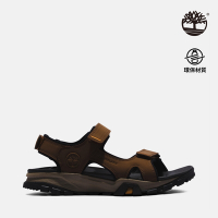 Timberland官方旗艦 男款棕色Lincoln Peak後帶式皮革涼鞋|A5T48968
