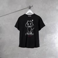 Kaos MARDI MERCREDI DOG DJANJI POSE WHITE BLACK TSHIRT REGULAR 100% ORIGINAL 54X67CM