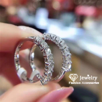 CC Finger Rings for Women Girl Silver Color White Zirconia Daily Wear Fashion Accessories Engagement Wedding Jewelry CC3119