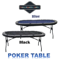 Foldable Folding Portable Deep Stack Texas Poker Blackjack Table Desk Holdem Cup Holder