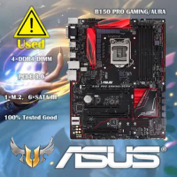 ASUS B150 PRO GAMING/AURA LGA 1151Motherboard DDR4 for Core i3-7320 i5-6600T cpus M.2 USB3.1 SATA3 Intel B150 ATX Disassemble