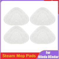 4PCS Steam Mop Pads For Vileda Ocedar Vacuum Cleaner Washable Reusable Triangle Mop Pad Cloth Cleaning Floor Tool Parts