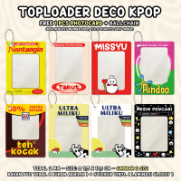 (FREE 1 PHOTOCARD) TOPLOADER DECO KPOP - Cahol Photocard Holder PC 2 Sisi Toplo Poca