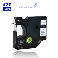 Kze 12mm 45014 blue on white label tapes Ribbon compatible Dymo D1 label printer for Dymo Label Printer DYMO LM160 LM280