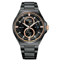 CITIZEN 星辰錶 BU0065-64E  鈦金屬月相盈虧光動能錶 玫瑰金X黑 42mm｜樂天全館特惠中★指定刷卡回饋10%