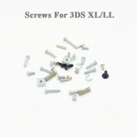1x Complete Screw Screws Sets for 3DSLL 3DS LL 3DS XL Full set of screws + metal parts LR spring nuts Metal studs