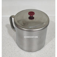 Mug Stainless Steel Tutup Kopi Coffee Tea Minyak Goreng 1,1 Liter