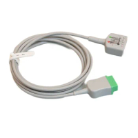ECG / EKG cable Compatible with GE Dash 3000 4000 2000 B20 30 650 monitor - Trunk Cable - 11 Pin 5 leads