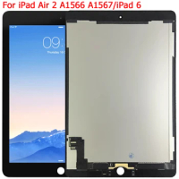 For Apple iPad Air 2 A1566 A1567 LCD Screen Touch Panel Assembly 9.7" iPad 6 Tablet LCD Touch Screen Display Parts
