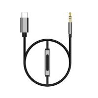 Type-C To AUX Digital Audio Adapter Cable DAC Decoding Car 3.5MM Adapter Cable Supports Wire-Controlled Calls