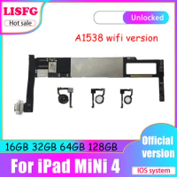 A1538 Wifi Version For iPad Mini 4 Motherboard Disassemble Unlocked Logic Board For iPad Mini 4 16GB 32GB 64GB 128GB MainBoard