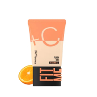 【MAYBELLINE 媚比琳】全新升級！雙倍維他命C FIT ME水啵啵裸妝乳30ml(裸妝小C管)