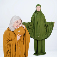 Fazilla Mukena Rayon Katun Bali Premium Jumbo Dewasa Polos Adem Atasan Bawahan Muslim Cantik Kain Pa