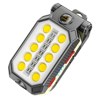 LED維修工作燈便攜式充電強光汽修照明燈戶外多功能帶磁鐵手電筒