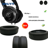 New Upgrade Replacement Ear Pads for Audio-technica ATH-AVC200 ATH-D40fs Headset Parts Leather Cushion Velvet Earmuff Earphone