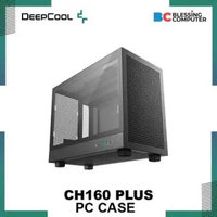 Casing DEEPCOOL CH160 PLUS BLACK R-CH160-BKNGM0-G