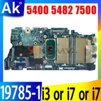 For DELL Inspiron 5400 5482 7500 Laptop Motherboard I3 I5 I7 10th Gen CPU 19785-1 Mainboard CN-07K5DX 0XWV63 0NGHCH