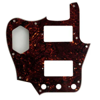 xinyue Custom Guitar Parts - For Left Handed US Jaguar Guitar Pickguard With Paf Humbuckers Scratch Plate