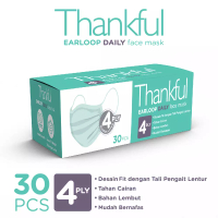 Thankful Thankful Face Mask Adult Earloop Daily 30s