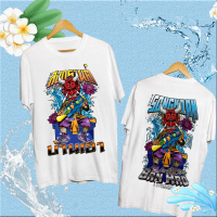 【T-shirt】 Songkran Festival T-shirt บ้านเค้า ดำ ขาว เสื้อยืดพิมพ์ลายสองหน้าผู้ชาย