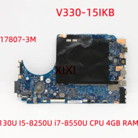 17807-3M For lenovo V330-15IKB Laptop Motherboard With I3-8130U I5-8250U i7-8550U CPU 4GB RAM UMA 5B20Q60035 100% Fully tested