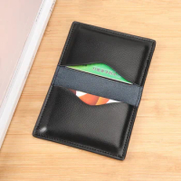 Card Holder Wallets Mens Genuine Leather Minimalist Small Cardholder Men Women Slim Mini Credit Card Case ID Card Holders Wallet