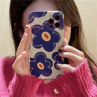 手機殼 ● 韓風文藝藍色花朵適用iphone12pro max蘋果11手機殼xs小眾8p女