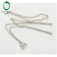 LADIES Solid 18k/750 White Gold Chain Necklace 18" ( ABOUT 45cm)