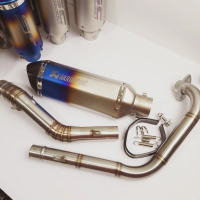 Knalpot Racing IMPORT Taiwan Akrapovic HEXA BLUE - Full System - Knalpot Racing VIXION  CBR 150 CB 1