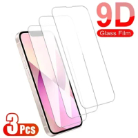 3Pcs Full Cover Tempered Glass For Apple iPhone 15 14 Plus 13 12 Mini Screen Protector iPhone X XR XS 11 Pro Max Protective Film