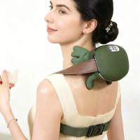 Portable Neck Massager With Heat, 3D Kneading Shoulder Relaxation For Stress Relief, M6H0